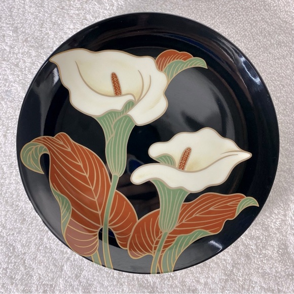 Vintage Fitz and Floyd Calla Lily Fine Porcelain Side Plates X4 - Picture 7 of 12